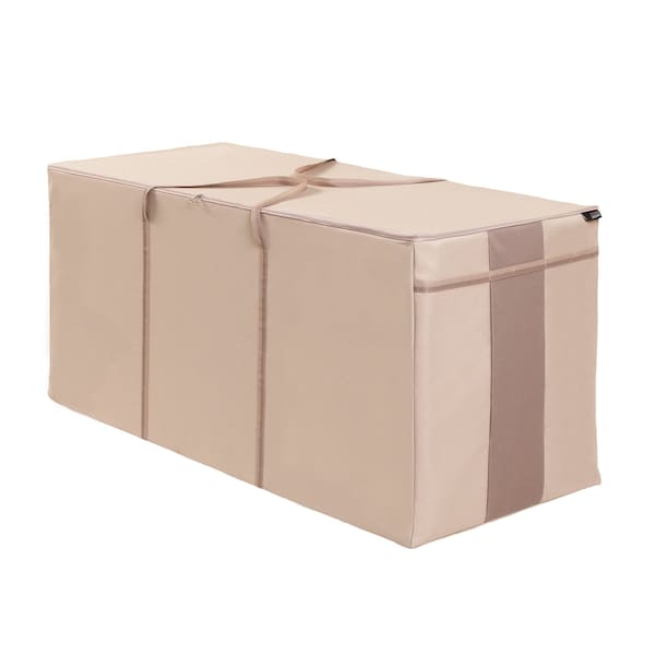 Modern Leisure Monterey Oversized Patio Cushion & Cover Storage Bag, 6 in. L x 24 in. W x 28 in. H, Beige 3032 - main